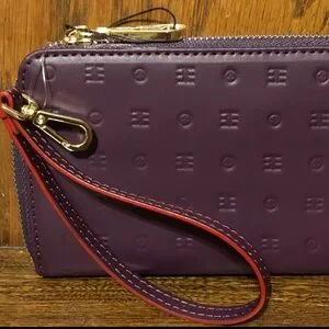 Arcadia | Bags | Nwtarcadiazip Around Walletembossed ...